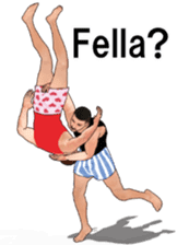 Boxer shorts Wrestling(En ver) sticker #12108136