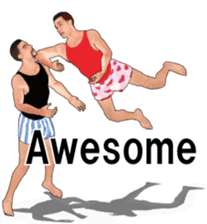 Boxer shorts Wrestling(En ver) sticker #12108138