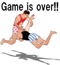 Boxer shorts Wrestling(En ver) sticker #12108143