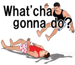 Boxer shorts Wrestling(En ver) sticker #12108146
