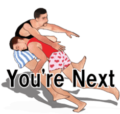 Boxer shorts Wrestling(En ver) sticker #12108151