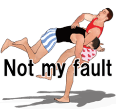 Boxer shorts Wrestling(En ver) sticker #12108154