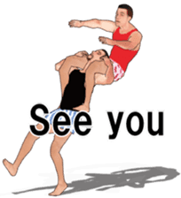 Boxer shorts Wrestling(En ver) sticker #12108156