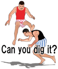 Boxer shorts Wrestling(En ver) sticker #12108157