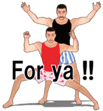 Boxer shorts Wrestling(En ver) sticker #12108162