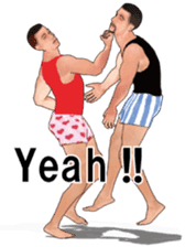 Boxer shorts Wrestling(En ver) sticker #12108164