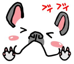 French bulldog and simple reaction 4. sticker #12109808