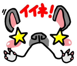 French bulldog and simple reaction 4. sticker #12109828