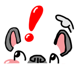French bulldog and simple reaction 4. sticker #12109832