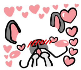 French bulldog and simple reaction 4. sticker #12109841