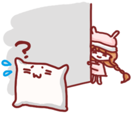 Pillow Girl 2 sticker #12109988