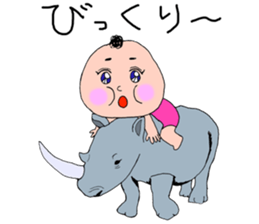 Animals and MOMOKO sticker #12110047