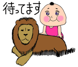 Animals and MOMOKO sticker #12110052