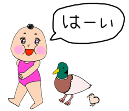 Animals and MOMOKO sticker #12110060