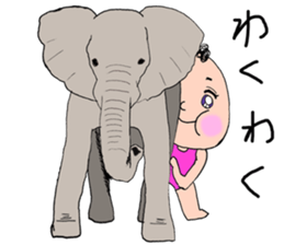 Animals and MOMOKO sticker #12110071