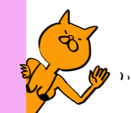 pin-up cat sticker #12110093