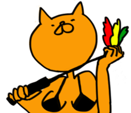 pin-up cat sticker #12110097