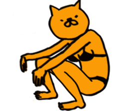 pin-up cat sticker #12110108