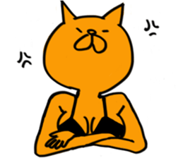 pin-up cat sticker #12110122