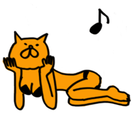 pin-up cat sticker #12110123