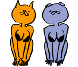 pin-up cat sticker #12110124