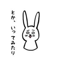 up front rabbit sticker #12111222