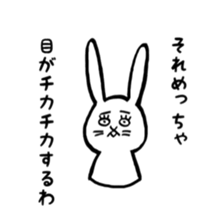 up front rabbit sticker #12111223