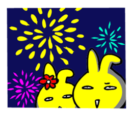 Poker face rabbit-4 (Summer) sticker #12111768