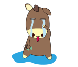 horse sticker Maru sticker #12113908