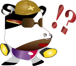 Sunglasses Funny cow sticker #12114155