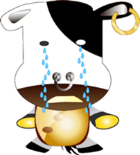 Sunglasses Funny cow sticker #12114179