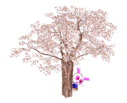 It is playful rabbit move stickers. sticker #12114391