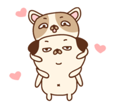 Charlie & Chino [Pug & French Bulldog] sticker #12114617