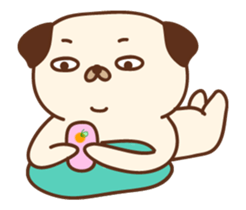 Charlie & Chino [Pug & French Bulldog] sticker #12114624