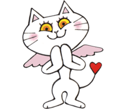 Devils cat & Angels cat E. No.2 sticker #12114802