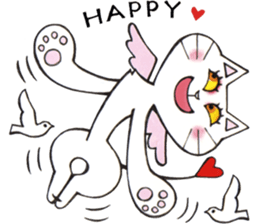 Devils cat & Angels cat E. No.2 sticker #12114803