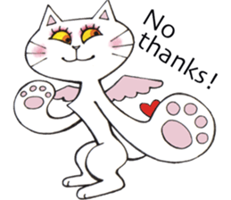 Devils cat & Angels cat E. No.2 sticker #12114804