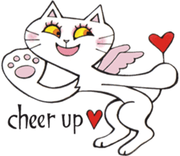 Devils cat & Angels cat E. No.2 sticker #12114805