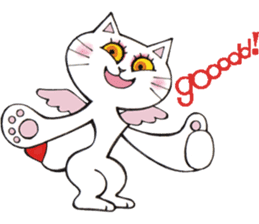 Devils cat & Angels cat E. No.2 sticker #12114810