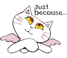 Devils cat & Angels cat E. No.2 sticker #12114811