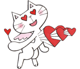 Devils cat & Angels cat E. No.2 sticker #12114826