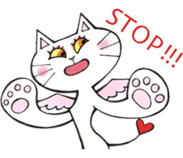 Devils cat & Angels cat E. No.2 sticker #12114827