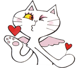 Devils cat & Angels cat E. No.2 sticker #12114828