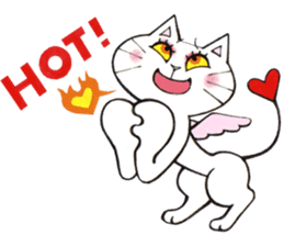 Devils cat & Angels cat E. No.2 sticker #12114829