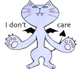 Devils cat & Angels cat E. No.2 sticker #12114830