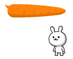 Disturbing rabbit and bear. sticker #12115104