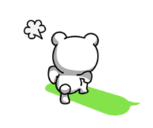 Disturbing rabbit and bear. sticker #12115121