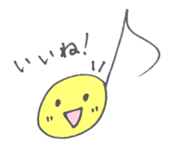 a musical note sticker #12115328