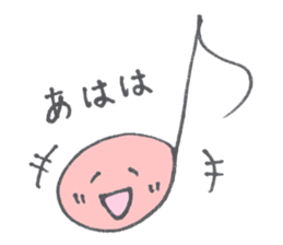 a musical note sticker #12115329