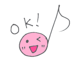 a musical note sticker #12115330